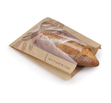 Sachet à pain spéciaux baguette en papier avec fenêtre (lot de 1000)