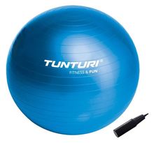 TUNTURI Gym ball ballon de gym 90cm bleu