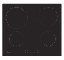 CANDY CH64CCB Plaque de cuisson vitrocéramique - 4 zones - 6500 W - L 56 x P 49 cm - Revêtement verre - Noir