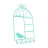 Porte bijoux cage à oiseaux home sweet home