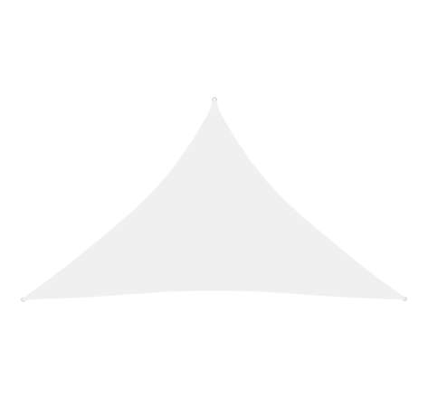 vidaXL Voile de parasol tissu oxford triangulaire 5x5x6 m blanc