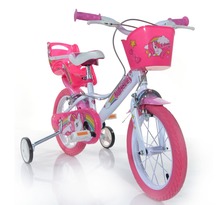Dino Bikes Vélo pour enfants Unicorn Rose 16"
