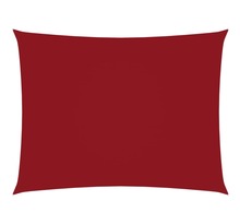 Vidaxl voile de parasol tissu oxford rectangulaire 3,5x4,5 m rouge