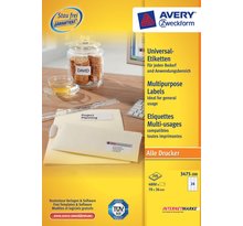 Étiquettes multi-usages, 70 x 36 mm, blanc avery zweckform