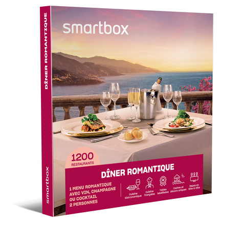 Smartbox - coffret cadeau - dîner romantique