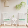 vidaXL Coussins de chaise de jardin 2 Pièces vert 40x40x3 cm tissu oxford