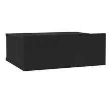 Vidaxl table de chevet flottante noir 40x30x15 cm aggloméré