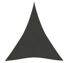 vidaXL Voile d'ombrage 160 g/m² Anthracite 5x6x6 m PEHD