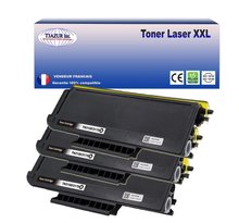 3 Toners compatibles avec Brother TN3170, TN3280 pour Brother DCP8060, DCP8065DN, DCP8080DN, DCP8085DN, DCP8070, DCP8070D - 8 000 pages - T3AZUR