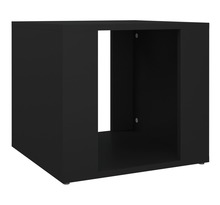 Vidaxl table de chevet noir 41x40x36 cm bois d’ingénierie