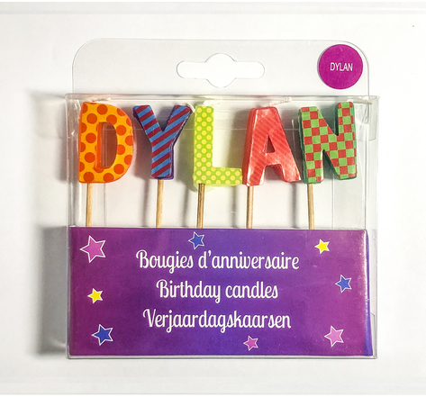 Bougies d'anniversaire Dylan
