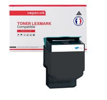 NOPAN-INK - Toner x1 802HC (Cyan) - Compatible pour Lexmark CX410 CX410de CX410dte CX410e CX510 CX510de CX510dhe CX510dthe Lexmark C