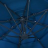 Vidaxl parasol à 4 niveaux avec mât en aluminium bleu azuré 3x3 m