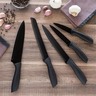 Excellent houseware jeu de couteaux de cuisine 5 pièces acier noir