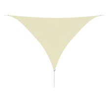 vidaXL Voile de parasol tissu oxford triangulaire 3 6x3 6x3 6 m crème