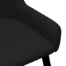 Vidaxl chaises à manger lot de 6 noir tissu