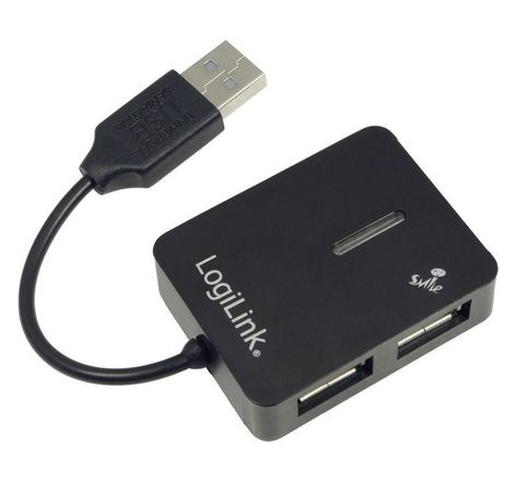 Hub USB 2.0 Logilink 4 ports auto-alimenté
