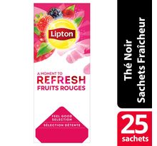Feel Good Selection Thé Noir Fruits Rouges - 25 sachets fraîcheur (paquet 25 unités)