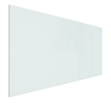 vidaXL Plaque de verre pour cheminée rectangulaire 100x50 cm
