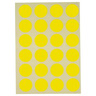 Pastille adhésive permanente jaune 8 mm (colis de 2940)