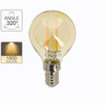 Ampoule led (p45) / vintage au verre ambré  culot e14  3 8w cons. (30w eq.)  350 lumens  lumière blanc chaud
