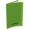Cahier 140 pages seyès 90 g  couverture polypropylène vert  format 17 x 22 cm  CONQUERANT