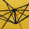 vidaXL Parasol mural jaune 290 cm