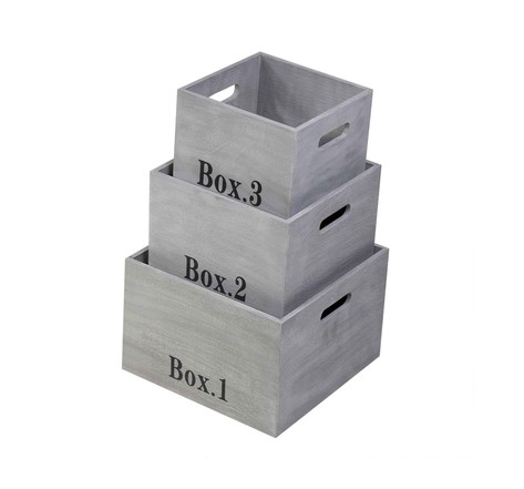 Cubes empilables en bois vendus par 3