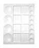 Grande Palette plastique rectangulaire 20 cases 33x25 cm