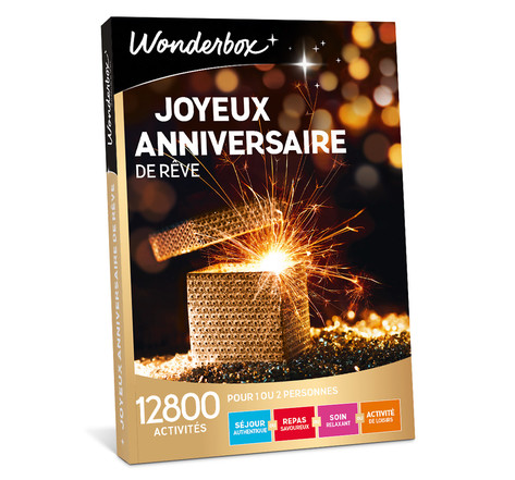 Coffret cadeau - WONDERBOX - Joyeux anniversaire de rêve