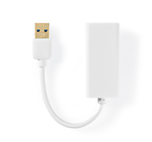 Nedis Adaptateur USB 3.0 USB-A Mâle - RJ45 Femelle 1 Gbit 0,2 m Blanc