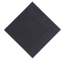 Serviette oate 3 plis noire 330 mm - lot de 1000 - duni - papier 330x330xmm
