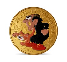 Mini-médaille Gargamel colorisée
