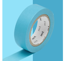 Masking tape mt 1,5 cm uni bleu mizu