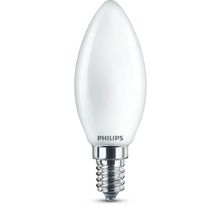 Philips led classic 40w flamme e14 blanc chaud dépolie non dimmable