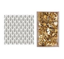 Papier calque japonais N&B 90 g/ m² 30 x 30 cm Feuilles + 150 punaises dorées