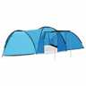 Vidaxl tente igloo de camping 650x240x190 cm 8 personnes bleu