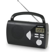 METRONIC Radio Portable - Noire
