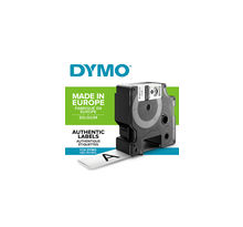 DYMO Rhino - Etiquettes Industrielles Gaines Thermorétractables pour câbles, 24mm x 1.5m, Noir sur Blanc