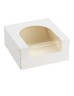 (lot   50 boîtes) boîte pâtissière avec fenêtre en cellophane 20 x 20 x 8cm