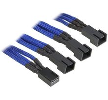 Cable Bitfenix 3pins vers 3x 3pins gainé bleu