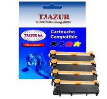 4 Toners compatibles aavec Brother TN1050 pour Brother MFC1810, MFC1910 - 1 000 pages - T3AZUR