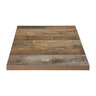 Plateau de table carré 600 mm - effet bois vielli - bolero - mélamine600