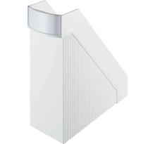 Porte-revues Linear format A4 polystyrène os de 10 cm Blanc HELIT