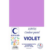 Pqt de 102 Sous-chemises 60 g 220 x 310 mm ISATIS Coloris Pastel Violet ELVE