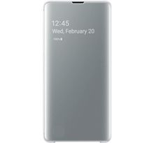 Samsung Clear View cover S10+ Blanc