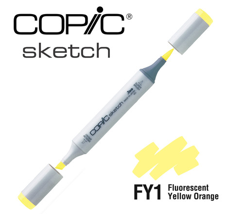 Marqueur à l'alcool copic sketch fy1 fluorescent yellow orange