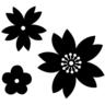 Matrices de découpe x 3 - fleurs du japon