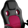 Tectake Chaise gamer TYSON - noir/rouge bordeaux