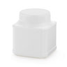 Pot plastique carré blanc opaque à large ouverture 250 ml (lot de 100)